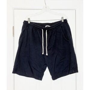Adam Mar Mens Drawstring Sweat Shorts Navy Blue‎ XL